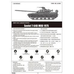 01581 | Trumpeter 1/35 Soviet 1975 T-64B Tank Scaled Plastic Model Kit -Trumpeter Sales Shop TRU 01581 55 1200x800 1