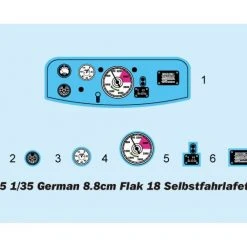 01585 | Trumpeter 1/35 German 8.8cm Flak 18 Selbstfahrlafette Half-Track Self-Propelled Gun Scaled Plastic Model Kit -Trumpeter Sales Shop TRU 01585 53 1200x800 1