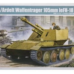 01586 | Trumpeter 1/35 Krupp/Ardelt Waffentrager 105mm LeFH-18 Self-Propelled Gun Scaled Plastic Model Kit