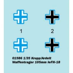01586 | Trumpeter 1/35 Krupp/Ardelt Waffentrager 105mm LeFH-18 Self-Propelled Gun Scaled Plastic Model Kit -Trumpeter Sales Shop TRU 01586 54 1200x800 1