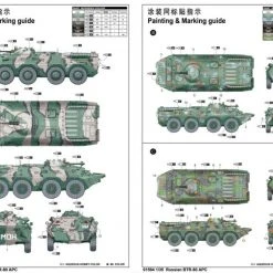 01594 | Trumpeter 1/35 Russian BTR-80 Armoured Personnel Carrier Vehicle Scaled Plastic Model Kit -Trumpeter Sales Shop TRU 01594 55 1200x800 1