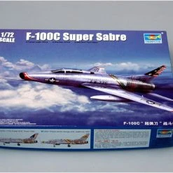 01648 | Trumpeter 1/72 North American F-100C Super Sabre Fighter Jet Scaled Plastic Model Kit -Trumpeter Sales Shop TRU 01648 57 1200x800 1