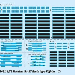 01661 | Trumpeter 1/72 Su-27 Early Type Fighter Jet Scaled Plastic Model Kit -Trumpeter Sales Shop TRU 01661 54 1200x800 1
