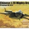 01665 | Trumpeter 1/72 Chinese J-20 Mighty Dragon (Prototype No.2011) Fighter Jet Scaled Plastic Model Kit