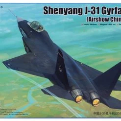 01666 | Trumpeter 1/72 Shenyang J-31 Gyrfalcon (China 2014 Airshow) Fighter Jet Scaled Plastic Model Kit