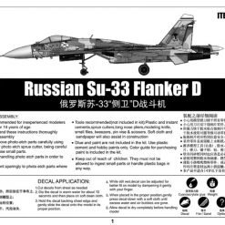 01667 | Trumpeter 1/72 Russian Su-33 Flanker D Fighter Jet Scaled Plastic Model Kit -Trumpeter Sales Shop TRU 01667 55 1200x800 1
