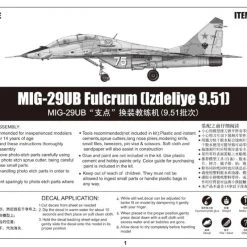 01677 | Trumpeter 1/72 MiG-29UB Fulcrum (Izdeliye 9.5) Fighter Jet Scaled Plastic Model Kit -Trumpeter Sales Shop TRU 01677 62 1200x800 1