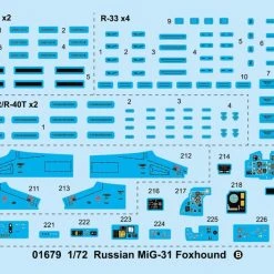 01679 | Trumpeter 1/72 Russian MiG-31 Foxhound Fighter Jet Scaled Plastic Model Kit -Trumpeter Sales Shop TRU 01679 57 1200x800 1