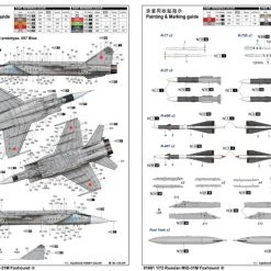 01681 | Trumpeter 1/72 Russian MiG-31M Foxhound Jet Scaled Plastic Model Kit -Trumpeter Sales Shop TRU 01681 55 1200x800 1