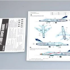 02232 | Trumpeter 1/32 North American F-100D Super Sabre Fighter Jet Scaled Plastic Model Kit -Trumpeter Sales Shop TRU 02232 61 1200x800 1