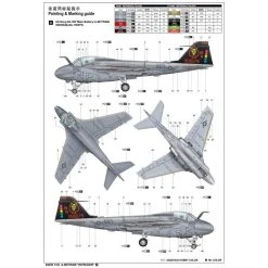 02250 | Trumpeter 1/32 A-6E/Tram Intruder Jet Scaled Plastic Model Kit -Trumpeter Sales Shop TRU 02250 03 1200x800 1