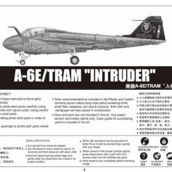 02250 | Trumpeter 1/32 A-6E/Tram Intruder Jet Scaled Plastic Model Kit -Trumpeter Sales Shop TRU 02250 04 1200x800 1