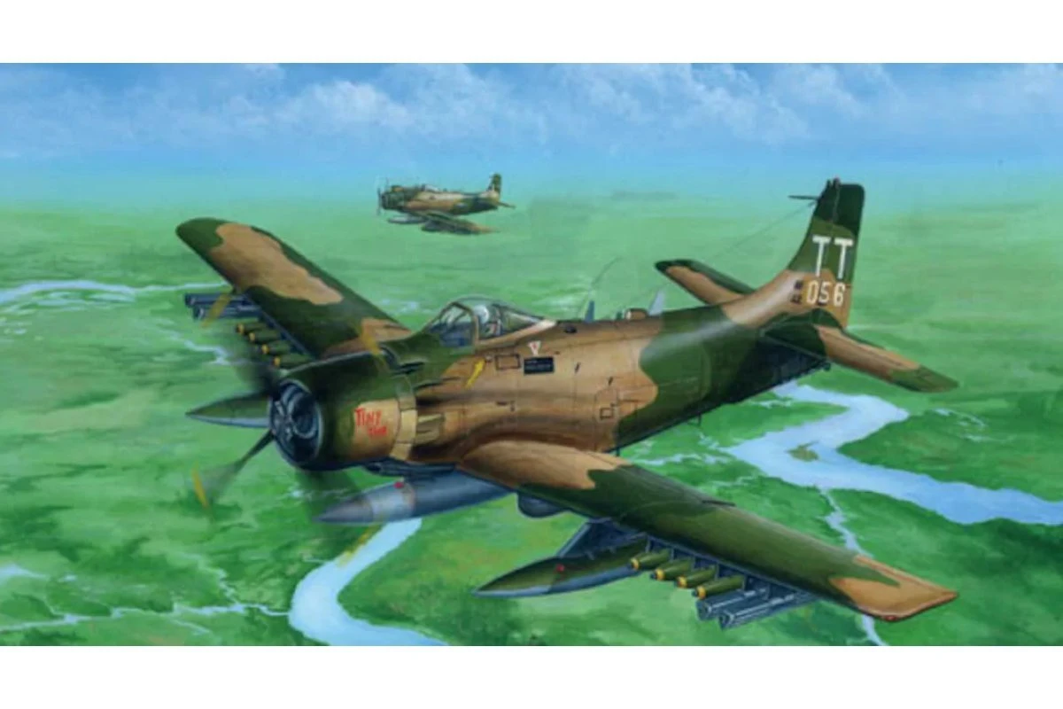 02254 | Trumpeter 1/32 Douglas A-1J AD-7 Skyraider Bomber Scaled Plastic Model Kit 3 02254 | Trumpeter 1/32 Douglas A-1J AD-7 Skyraider Bomber Scaled Plastic Model Kit