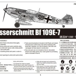 02291 | Trumpeter 1/32 Messerschmitt Bf 109E-7 Fighter Scaled Plastic Model Kit -Trumpeter Sales Shop TRU 02291 53 1200x800 1