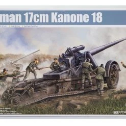 02313 | Trumpeter 1/35 German 17cm Kanone 18 Heavy Howitzer Scaled Plastic Model Kit