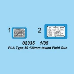 02335 | Trumpeter 1/35 PLA Type 59 130 Towed Field Gun Scaled Plastic Model Kit -Trumpeter Sales Shop TRU 02335 59 1200x800 1