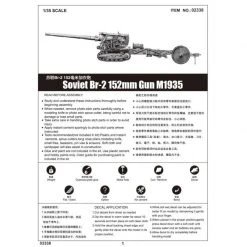02338 | Trumpeter 1/35 Soviet Br-2 152mm Gun M1935 Self-Propelled Gun Scaled Plastic Model Kit -Trumpeter Sales Shop TRU 02338 52 1200x800 1
