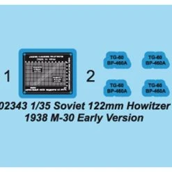 02343 | Trumpeter 1/35 Soviet 1938 122mm Howitzer M-30 Eraly Model Scaled Plastic Model Kit -Trumpeter Sales Shop TRU 02343 52 1200x800 1