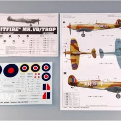 02412 | Trumpeter 1/24 Supermarine Spitfire Mk. VB/TROP Fighter Scaled Plastic Model Kit -Trumpeter Sales Shop TRU 02412 68 1200x800 1