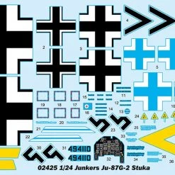 02425 | Trumpeter 1/24 Junkers Ju-87G-2 Stuka Bomber Scaled Plastic Model Kit -Trumpeter Sales Shop TRU 02425 03 1200x800 1