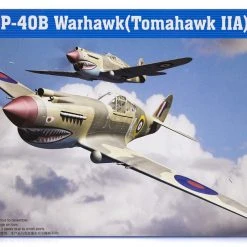 02807 | Trumpeter 1/48 P-40 Warhawk (Tomahawk II A) Fighter Scaled Plastic Model Kit