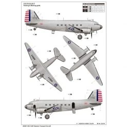 02829 | Trumpeter 1/48 C-48C Skytrain Transport Aircraft Scaled Plastic Model Kit -Trumpeter Sales Shop TRU 02829 11 1200x800 1