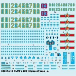 02848 | Trumpeter 1/48 PLAAF J-10B Vigorous Dragon Fighter Jet Scaled Plastic Model Kit -Trumpeter Sales Shop TRU 02848 02 1200x800 1