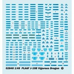 02848 | Trumpeter 1/48 PLAAF J-10B Vigorous Dragon Fighter Jet Scaled Plastic Model Kit -Trumpeter Sales Shop TRU 02848 03 1200x800 1