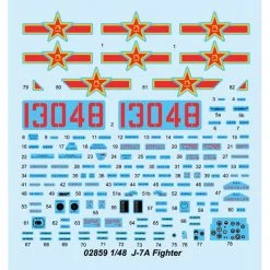 02859 | Trumpeter 1/48 J-7A Fighter Jet Scaled Plastic Model Kit -Trumpeter Sales Shop TRU 02859 53 1200x800 1