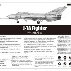02859 | Trumpeter 1/48 J-7A Fighter Jet Scaled Plastic Model Kit -Trumpeter Sales Shop TRU 02859 61 1200x800 1
