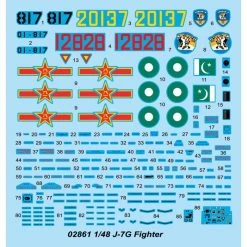 02861 | Trumpeter 1/48 J-7G Fighter Jet Scaled Plastic Model Kit -Trumpeter Sales Shop TRU 02861 53 1200x800 1