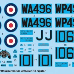 02866 | Trumpeter 1/48 Supermarine Attack F.1 Fighter Jet Scaled Plastic Model Kit -Trumpeter Sales Shop TRU 02866 52 1200x800 1