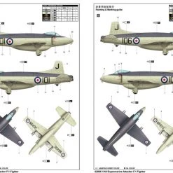 02866 | Trumpeter 1/48 Supermarine Attack F.1 Fighter Jet Scaled Plastic Model Kit -Trumpeter Sales Shop TRU 02866 53 1200x800 1