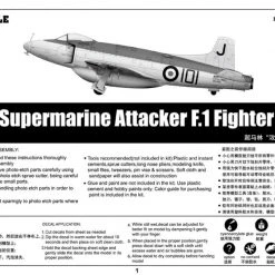 02866 | Trumpeter 1/48 Supermarine Attack F.1 Fighter Jet Scaled Plastic Model Kit -Trumpeter Sales Shop TRU 02866 54 1200x800 1