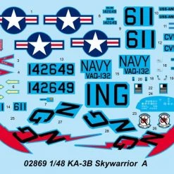 02869 | Trumpeter 1/48 KA-3B-2 Skywarrior Strategic Bomber Scaled Plastic Model Kit -Trumpeter Sales Shop TRU 02869 03 1200x800 1