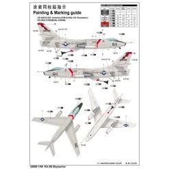 02869 | Trumpeter 1/48 KA-3B-2 Skywarrior Strategic Bomber Scaled Plastic Model Kit -Trumpeter Sales Shop TRU 02869 06 1200x800 1