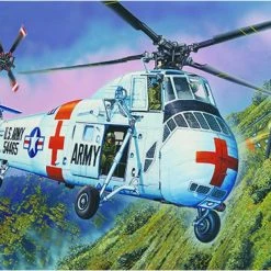 02883 | Trumpeter 1/48 US CH-34 Army Rescue Helicopter Scaled Plastic Model Kit