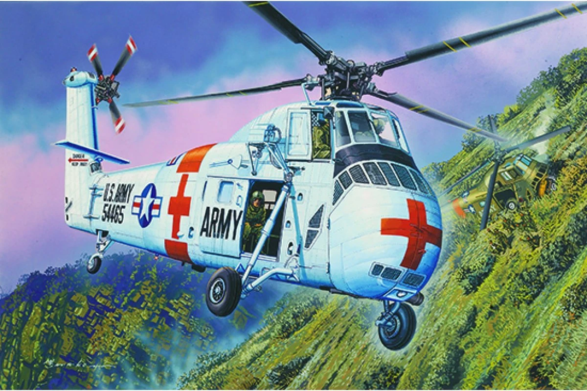 02883 | Trumpeter 1/48 US CH-34 Army Rescue Helicopter Scaled Plastic Model Kit 3 02883 | Trumpeter 1/48 US CH-34 Army Rescue Helicopter Scaled Plastic Model Kit