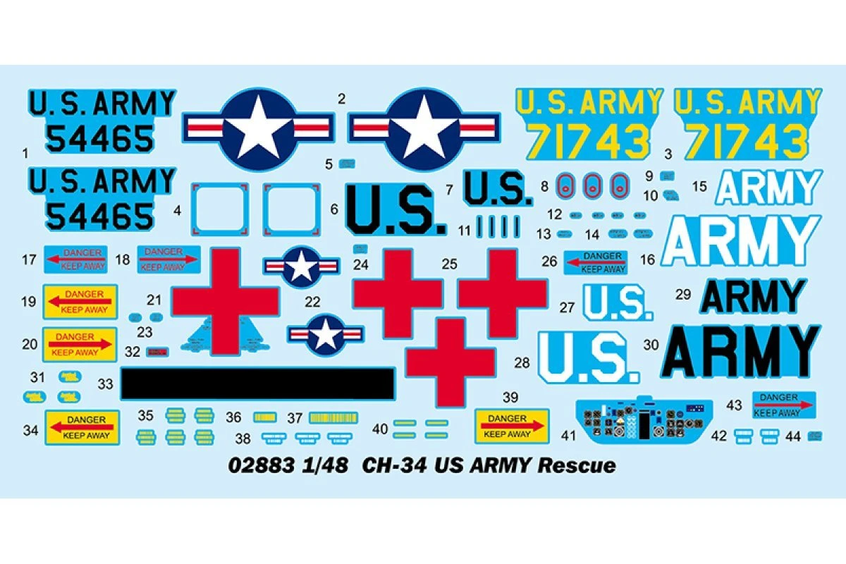 02883 | Trumpeter 1/48 US CH-34 Army Rescue Helicopter Scaled Plastic Model Kit 5 02883 | Trumpeter 1/48 US CH-34 Army Rescue Helicopter Scaled Plastic Model Kit - Image 3