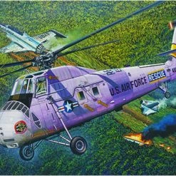 02884 | Trumpeter 1/48 US HH-34J Air Force Rescue Helicopter Scaled Plastic Model Kit