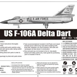02891 | Trumpeter 1/48 F-106A Delta Dart Jet Scaled Plastic Model Kit -Trumpeter Sales Shop TRU 02891 55 1200x800 1