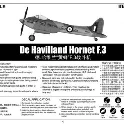 02894 | Trumpeter 1/48 De Havilland Hornet F.3 Fighter Scaled Plastic Model Kit -Trumpeter Sales Shop TRU 02894 60 1200x800 1