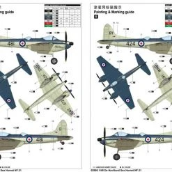 02895 | Trumpeter 1/48 De Havilland Sea Hornet NF.21 Fighter Scaled Plastic Model Kit -Trumpeter Sales Shop TRU 02895 54 1200x800 1