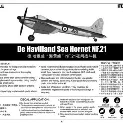 02895 | Trumpeter 1/48 De Havilland Sea Hornet NF.21 Fighter Scaled Plastic Model Kit -Trumpeter Sales Shop TRU 02895 55 1200x800 1