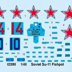 02898 | Trumpeter 1/48 Soviet Su-11 Fishpot Jet Scaled Plastic Model Kit -Trumpeter Sales Shop TRU 02898 57 1200x800 1