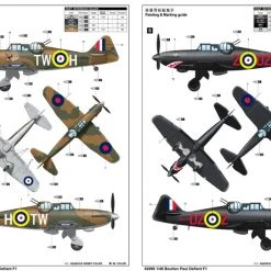 02899 | Trumpeter 1/48 British Boulton Paul Defiant F1 Fighter Scaled Plastic Model Kit -Trumpeter Sales Shop TRU 02899 52 1200x800 1