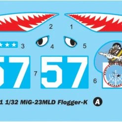 03211 | Trumpeter 1/32 MiG-23MLD Flogger-K Fighter Jet Scaled Plastic Model Kit -Trumpeter Sales Shop TRU 03211 05 1200x800 1