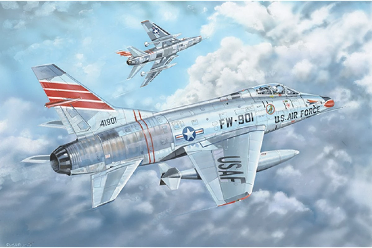 03221 | Trumpeter 1/32 USAF F-100C Super Sabre Fighter Jet Scaled Plastic Model Kit 3 03221 | Trumpeter 1/32 USAF F-100C Super Sabre Fighter Jet Scaled Plastic Model Kit