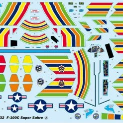 03221 | Trumpeter 1/32 USAF F-100C Super Sabre Fighter Jet Scaled Plastic Model Kit 24 03221 | Trumpeter 1/32 USAF F-100C Super Sabre Fighter Jet Scaled Plastic Model Kit -Trumpeter Sales Shop TRU 03221 02 1200x800 1
