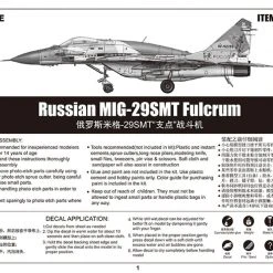 03225 | Trumpeter 1/32 Russian MIG-29SMT Fulcrum Fighter Jet Scaled Plastic Model Kit -Trumpeter Sales Shop TRU 03225 08 1200x800 1